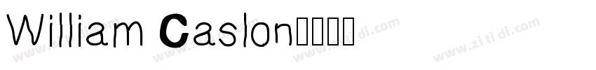 William Caslon字体转换